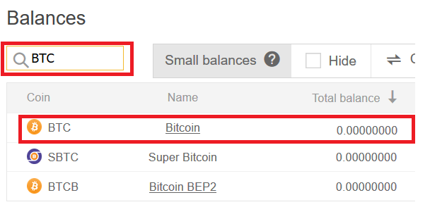 Encontre o endereço de recebimento do Bitcoin no Binance