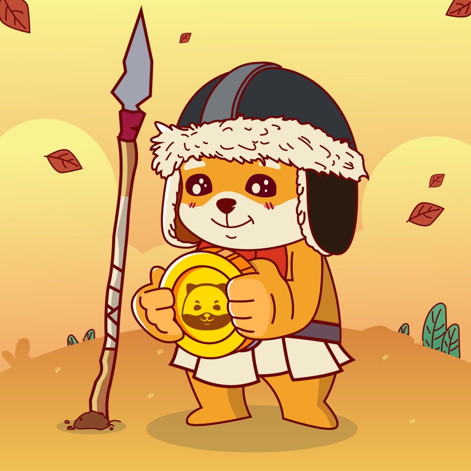 Shiba Inu Holding a $GOLDEN Token