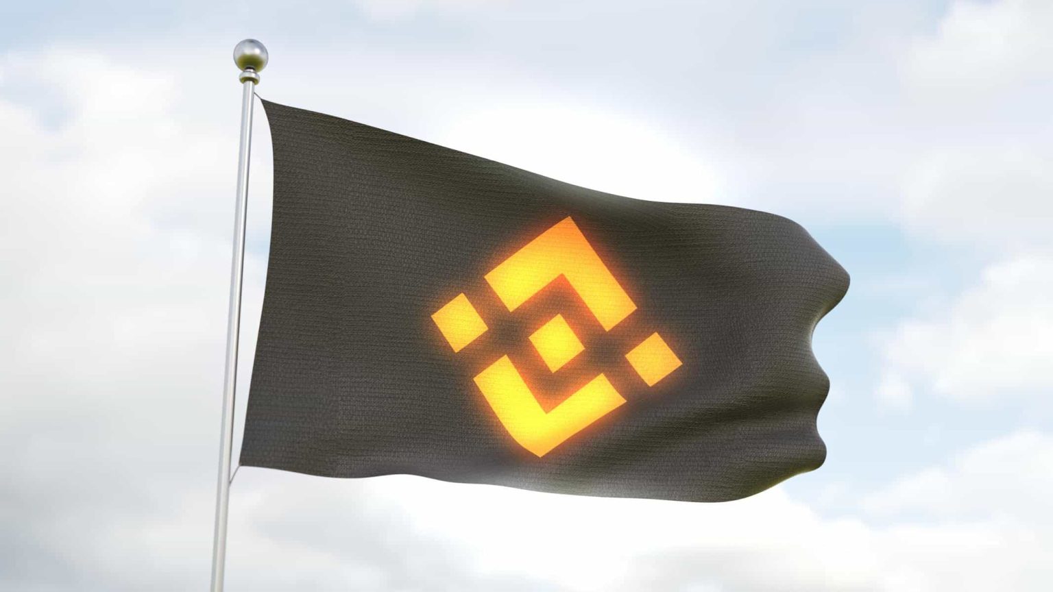 Binance-Coin-BNB-flag-waving-with-white-background