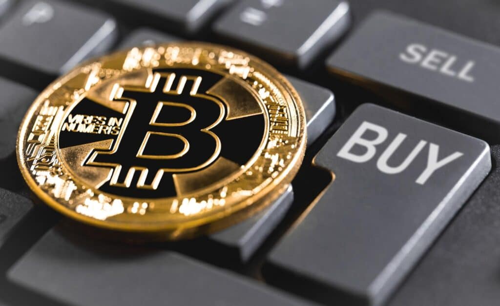 Bitcoin-BTC-coin-on-key-to-buy