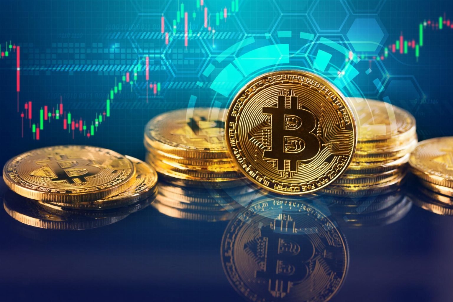 Bitcoin-btc-coins-with-trading-chart-as-a-blur-style-background