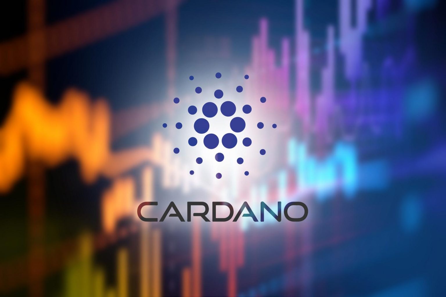 ardano-ADA-logo-with-trading-charts-background