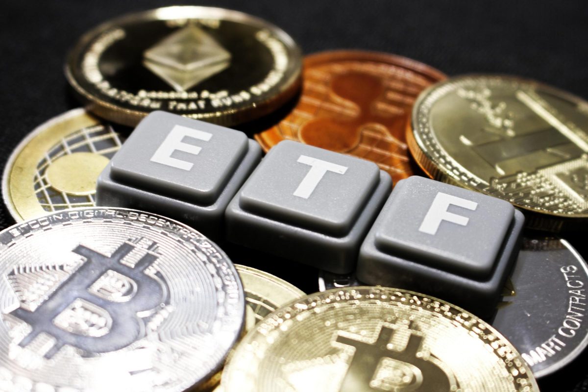 Cryptocurrency-coins-with-ETF-letters-on-them