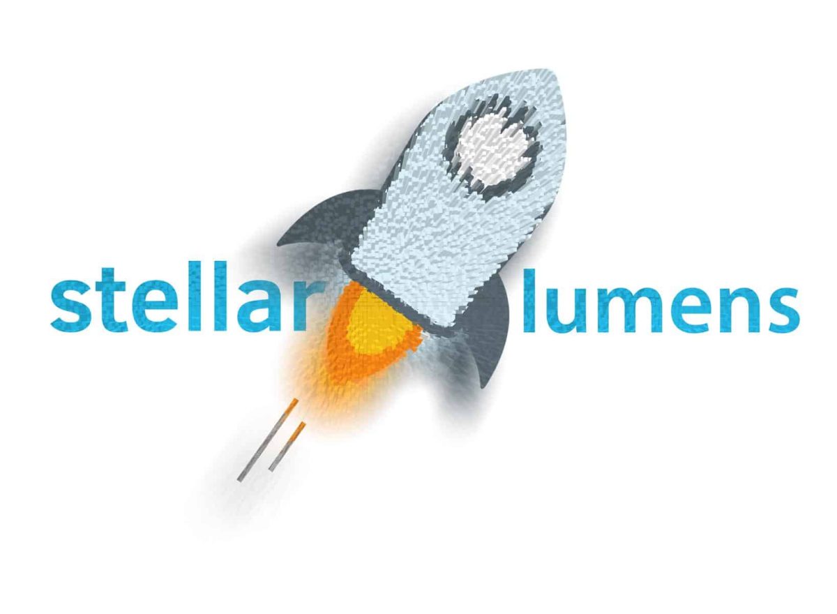 Stellar-XLM-rocket-with-blue-lettering-background-Lumens