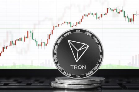 TRON-TRX-logo-with-trading-prices-background