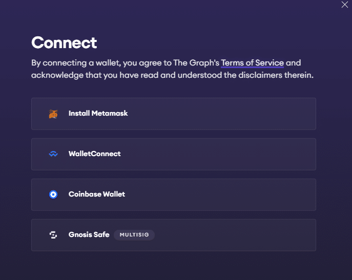connect wallet