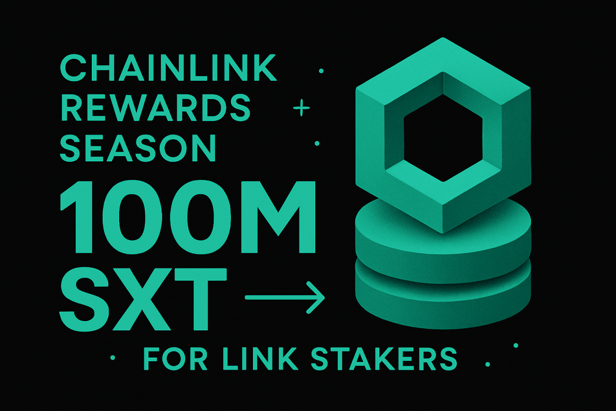 Chainlink Rewards Season Genesis: 100M SXT for LINK Stakers—Act Now Chainlink Rewards Season Genesis 100M SXT for LINK Stakers—Act Now