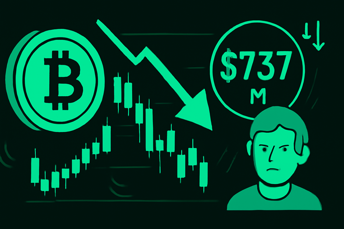 Crypto Market Pullback Triggers $737M in Liquidations — 85% Were Longs