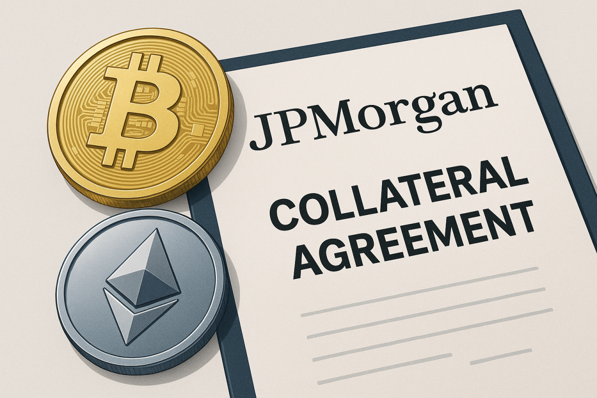JPMorgan to Let Clients Use Bitcoin and Ether as Collateral by Year-End