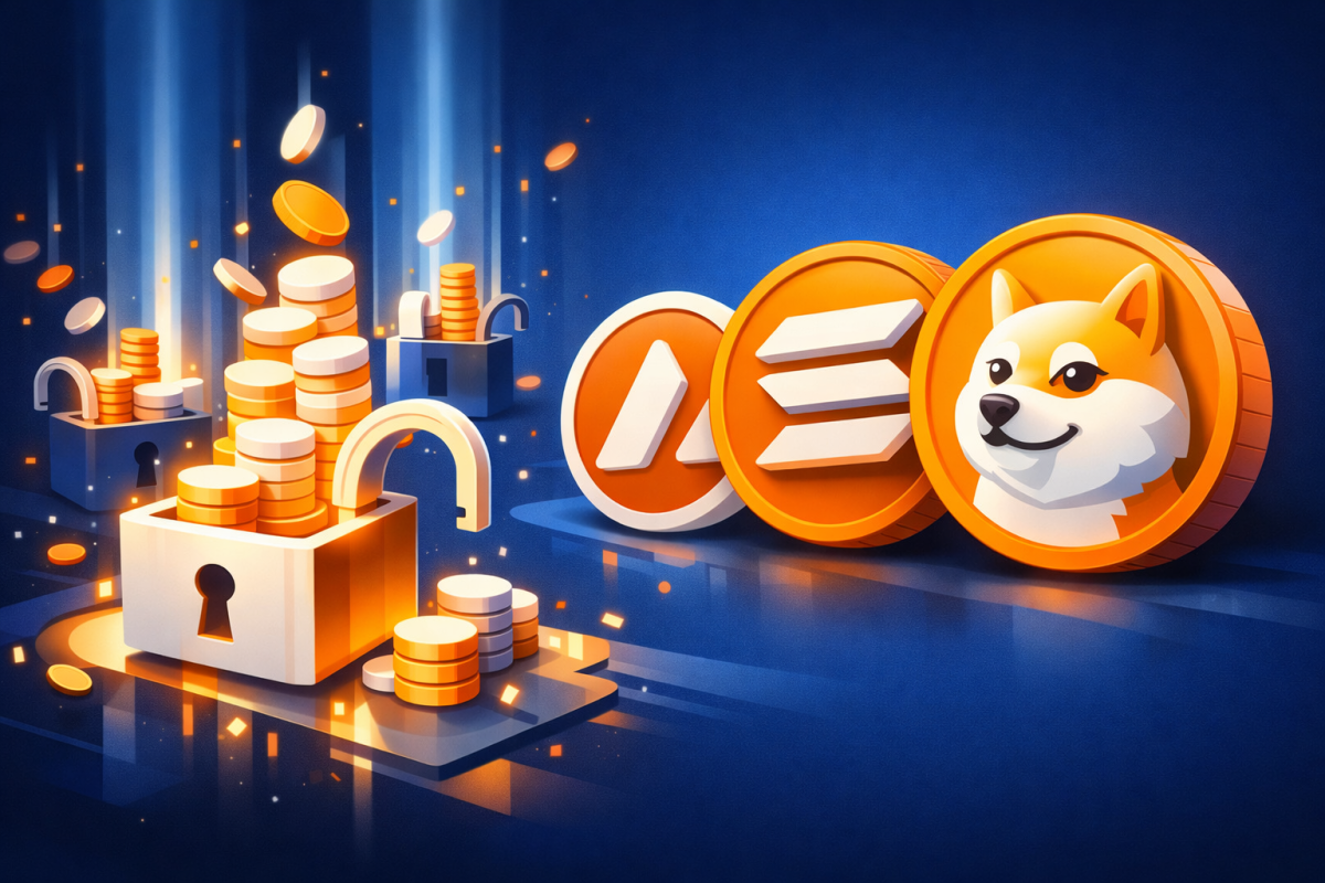 $268M in Crypto Unlocks Set for Next Seven Days Including DOGE, SOL, AVAX $268M in Crypto Unlocks Set for Next Seven Days Including DOGE, SOL, AVAX