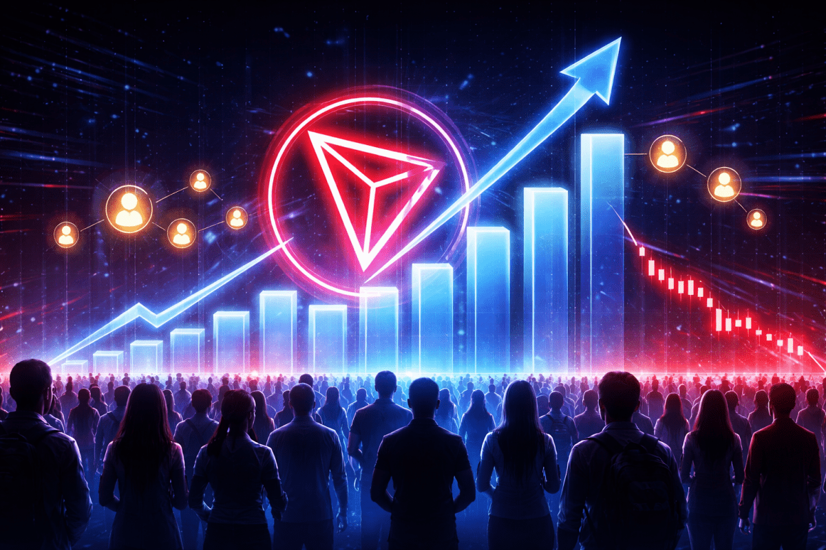 TRON Users Hit Record Growth as TRX Slumps