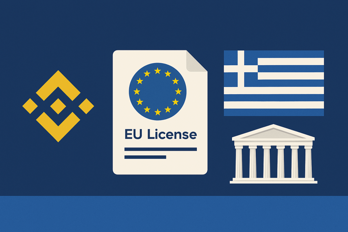 Binance beantragt EU-MiCa-Lizenz in Griechenland
