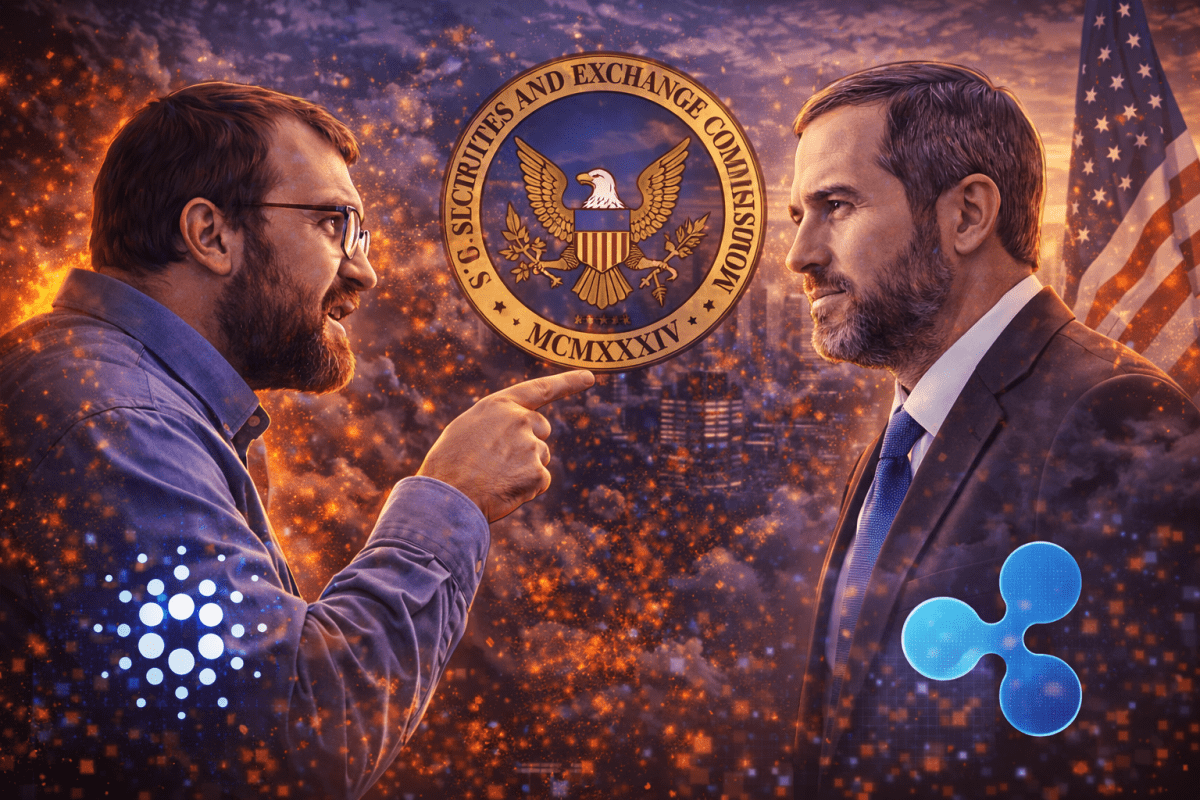 Cardano Founder Accuses Ripple CEO of Surrendering to the SEC Cardano Founder Accuses Ripple CEO of Surrendering to the SEC