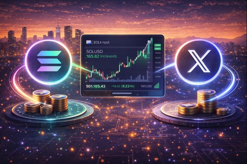Solana Ecosystem Gets a Lift as X Integrates Live Market Data