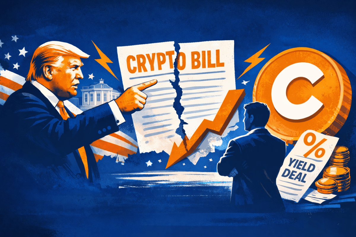 Trump Administration Threatens to Drop Crypto Bill if Coinbase Doesn’t Accept Yield Deal