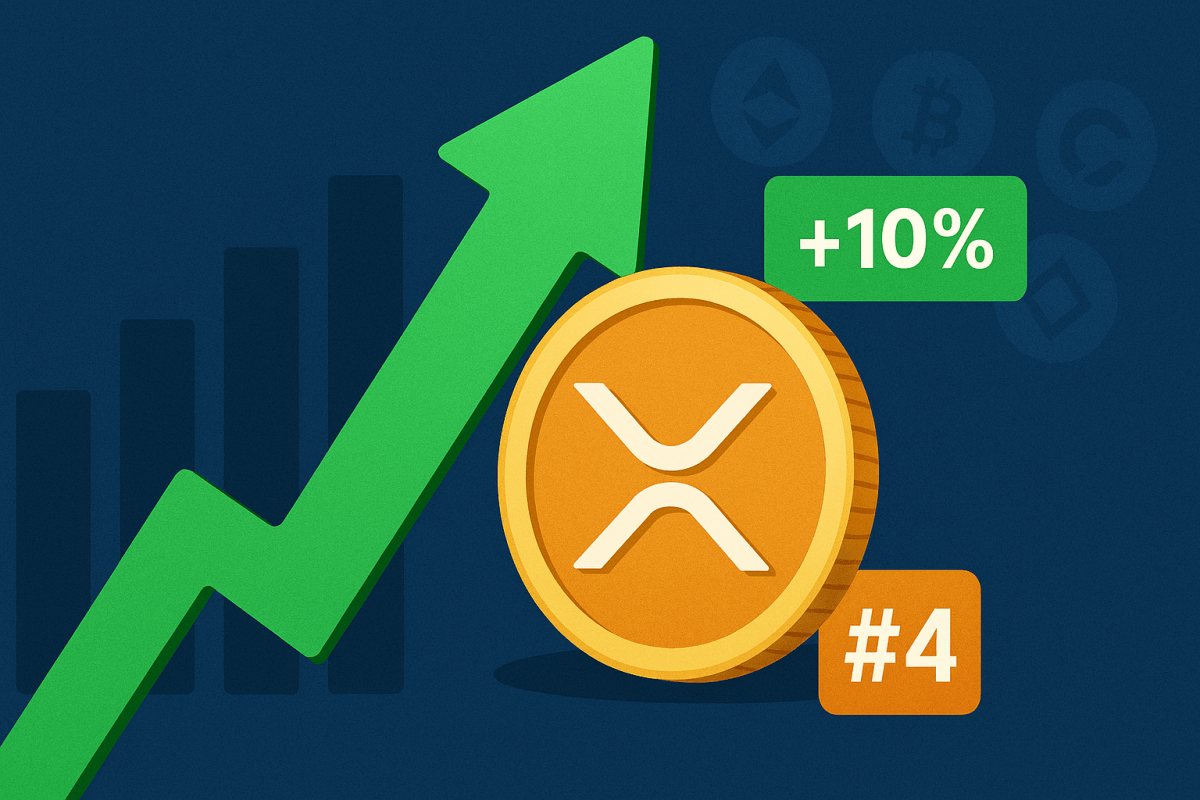 XRP springt über 2 Dollar und überholt BNB erneut in den Top-10